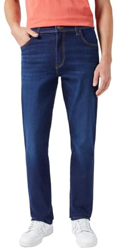 Wrangler Herren Jeans Texas Slim - Blau - Night Shade W29-W50 Stretch Baumwolle, Größe:46W / 34L, Farbe:Night Shade 112350865