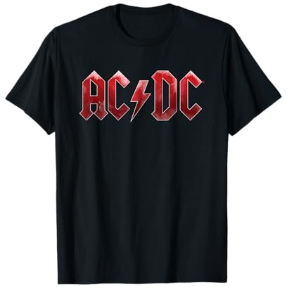 Offizielles AC/DC Red Ice Logo Band Hardrock Album T-Shirt