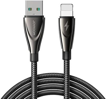 Joyroom SA31-AL3 Pioneer Series Ladekabel für Daten, Lightning-USB-Kabel, 3 A, 1,2 m, Schwarz