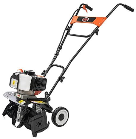 SONLED Motoculteur sans Fil, motoculteur électrique Portable de 1,3 KW avec 4 Lames, Largeur de Travail de 36 cm, Profondeur de labourage de 10 cm, cultivateurs de Sol pour Jardins, Champs de légumes