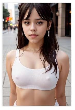 TINGTOEO Leinwandposter Schauspielerin Jenna Ortega 7, Schlafzimmer-Dekor, Sportlandschaft, Büro, Raumdekoration, Geschenk, ungerahmt, 30 x 45 cm
