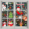 Tiazhan Pegatinas Navideñas Para Ventanas De Cristal - 115 Unidades, 10 Sin Adhesivo - Papá Noel, Muñeco De Nieve, Alce, Árbol De Navidad