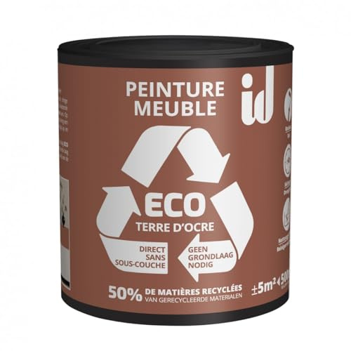 Peinture ECO pour boiseries et meubles - terre d'ocre 500ml - ID PARIS