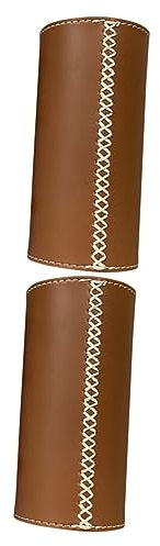 Mipcase 2pcs Covers for Bottle Leather Gas Canister Cover Easy to Use Camping Supply