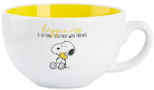 Peanuts Snoopy Tazza Caffe o Cappuccino, Carina Tazza in Ceramica, Regalo Donna