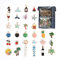 30 Stück Weinglas Charms Weinglas Anhänger, Weinglas Charms Ringe, Glas Identifikations Getränke Markierungen Glasmarkierung Thema Strand Getränkemarker Partydekoration für Party Weinglas Wein