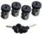 Kit 4 Barillets de Porte Avant et Latérale Gauche Droite et Porte Battante Arrière AVEC 2 Clés compatible avec CITROËN EVASION JUMPY I FIAT SCUDO ULYSSE LANCIA ZETA PEUGEOT 806 EXPERT - 4162L0 4162C9