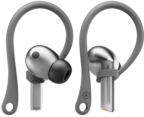 elago Ear Hooks Designed for Samsung Galaxy Buds 3 & Galaxy Buds 3 Pro Earbuds Accessories, Anti-Slip, Ergonomic Design, Comfortable Fit (Dark Gray)
