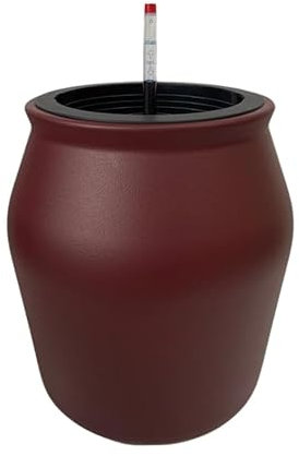 AVOID Pot De Fleurs Naples - Jardinieres Exterieur Auto-Arrosant Rouge Vin - Jardiniere Exterieur Grande Taille Rouge Bordeaux - Pot De Fleur Interieur Intelligent sans roulettes (Moyen)