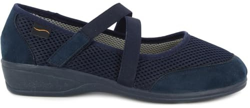 Doctor Cutillas Ballerina für Damen 712, selbsthaftend, Marineblau, 39 EU