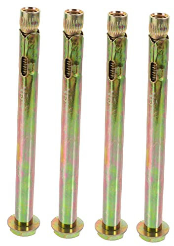 Tofficu 4 Stück Betonanker Ausziehbare Sechskantschraube für Betondecken Robuste Carbonstahl mit Unterlegscheiben und Installieren für Schwerlastanwendungen