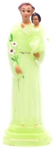 Ipetboom Heilige Statue Kunststoff Skulptur Dekoration Für Zuhause Und Kirche Filigrane Religiöse Figur 11 x 3,8 cm