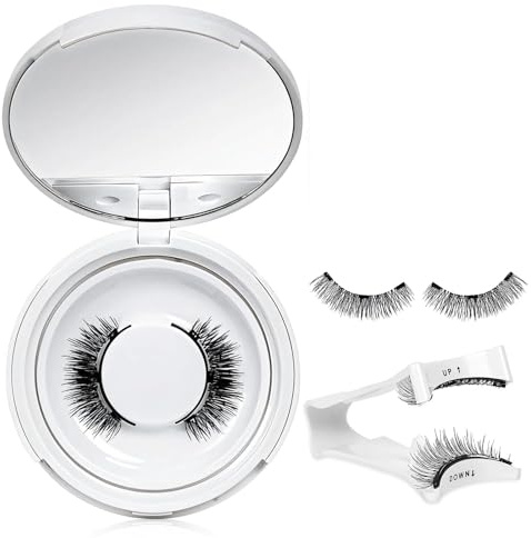 Magnetische Wimpern Set,Natürlich Look Magnetic Lashes,Wiederverwendbar & Wasserdicht wimpern,Einfache Anwendung Wimpern,Ideal für Alltag,Hochzeit,Party,Perfekt für Geschenk