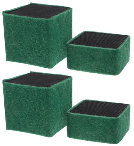 LOORGVEL 4 Stück Pack Aquarium Aktivkohle Wasserfilterwürfel Mechanische Filtration für Süß und Meerwasseraquarien Geräuscharme Filterblöcke Ersatzteile für Fischbecken