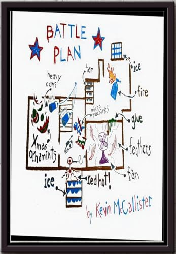 YAASIMOULE „Battle Plan“ von Kevin McCallister – Filmposter zu „Kevin – Allein zu Haus“ – Wandbild – Geschenk für Fans – gerahmter, matter Leinwanddruck