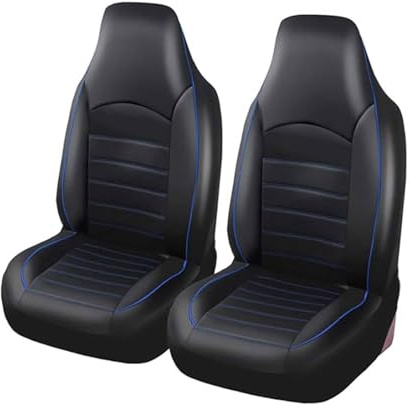 TANJAU Autositz Schonbezug Sets für Mercedes Benz SLK 230 R170/SLK 320 R170/SLK 200 R171/SLK 350 R171/SLK 280, Auto-Sitzbezüge Vordersitze 2Pcs Autositzbezüge Leder Atmungsaktiv Verschleißfest Bequem