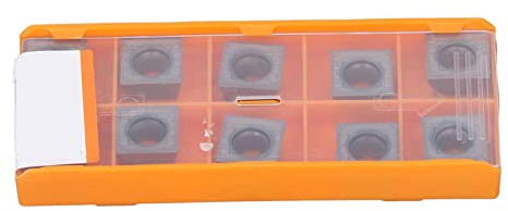 10-teiliges Drehplatten-Set – mehrschichtig beschichtete CNC-Hartmetallfräser für Holzbearbeitung und Metallfräsen – kompatibel mit Allzweck-Drehwerkzeugen für legierten Stahl und