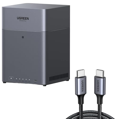 UGREEN NASync DH4300Plus NAS a 4 alloggiamenti con cavo USB da 60 W