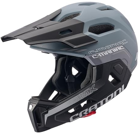 Cratoni C-Maniac 2.0 MX Fullfacehelm Fahrradhelm MTB-Helm, Black