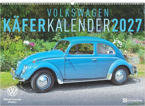 VW Käferkalender 2027: Wandkalender 50x70 cm mit VW Käfer Motiven und deutschem Kalendarium
