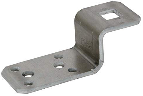 Dehn 377005 – Flansch Anschluss 2 x 6,5/4 x 5,2 mm Aluminium, 1 Stück Anschlusslasche