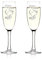 2 bicchieri da spumante con incisione regalo per anniversario di matrimonio per spumante, champagne e prosecco come decorazione personalizzata con nome e data
