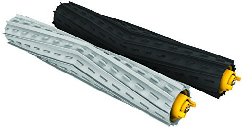 iRobot Originalteile - Originales Zubehör, 2x Ersatz-Gummibürsten für alle Böden, Kompatibilität mit 800/900 Serie, Schwarz, Grau