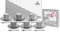 TOKYO design studio Nippon Black Espresso-Set schwarz-weiß, 18-TLG., 6X Espresso-Tassen mit Untertassen und Löffeln, asiatisches Porzellan, Japanisches Design, inkl. Geschenk-Verpackung