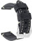 Ersatz-Uhrenband, echtes Leder, für Armbanduhr, Vintage-Stil, für Herren/Frauen, mit Edelstahlschnalle, schwarz/braun, 20 mm/22 mm/24 mm, Schwarz , 20 mm