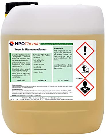 HPOChemie Teer- und Bitumenentferner - schnell wirksam - 10ltr.