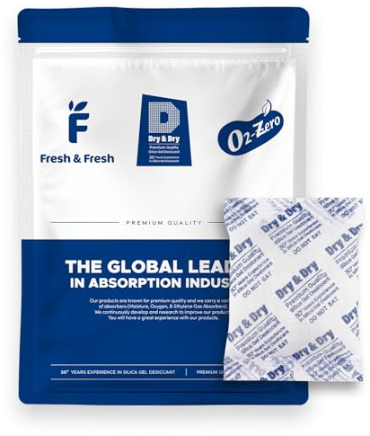 50 Gram Pack of 20 Dry&Dry Silica Gel Packets Desiccant Dehumidifiers