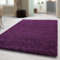 Carpetsale24 Shaggy Hochflor Teppich, 140x200 cm, Lila, weich, flauschig, modern, einfarbig, Vielseitig einsetzbar im Wohnbereich, für Wohnzimmer Schlafzimmer Flur