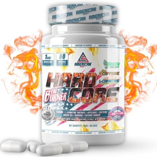 AS American Suplement | HardCore Fat Burner | Bruleur de Graisse Puissant Femme et Homme| Contient de la Taurine et de la L Carnitine | Aide à maigrir et bruler les graisses | Coup Faime | 60 Capsules