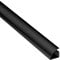 D-Line 1MCT2222B Quadrant CableTraC, Quart Rond Organisateur Solution, Gestion des câbles pour les coins, Variante populaire de garniture au sol de-22x22mm x 1-mètre-Noir