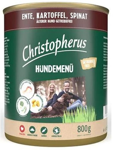 Allco Christopherus Menue Senior mit Ente, Kartoffel, Spinat | 6X 800g