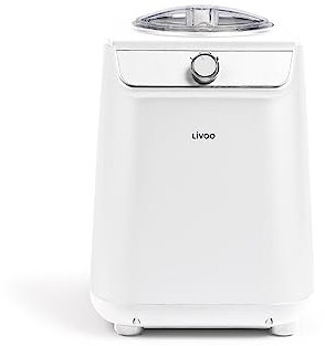 Livoo - Turbine à glace DOP223-1.2L, 135W, Glace réalisée en 60 minutes, Capacité 1,2L