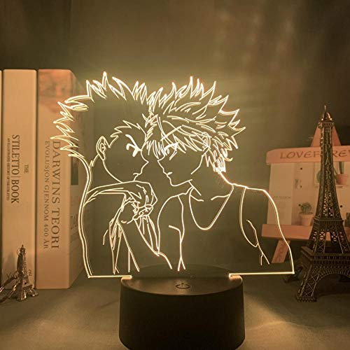 Hunter X Hunter LED Nachtlicht Anime Lampe Gon Freecss für Schlafzimmer Dekor Atmosphäre 3D Illusion Licht Kind Geburtstagsgeschenk-7 Farben Keine Fernbedienung