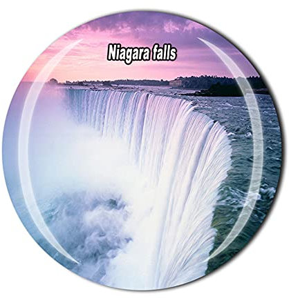 Niagara Falls Ontario Kanada und New York USA Kühlschrankmagnet Souvenir Geschenk Kristall Magnetaufkleber