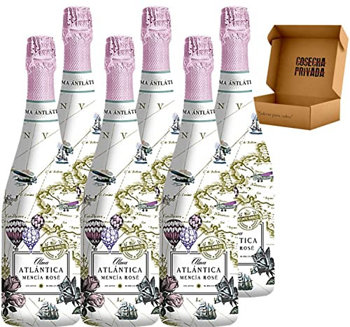 Alma Atlantica Mencía Rosé - Envio 24 h - Caja Regalo vino 6 botellas - Seleccionado y enviado en caja reforzada de Cosecha Privada