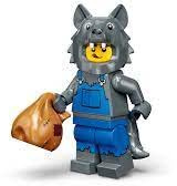 FCP LEGO Series 23 Wolf Costume Minifigure 71034 (Bagged), Green,yellow