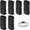 Armband Verschlüsse Magnetic Endkappen zur Schmuckherstellung in Edelstahl Rectangle für Lederseil Halskette Lederband Schnalle Bohrung: 12x6mm