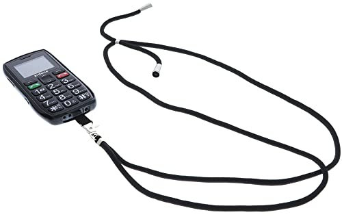 foto-kontor Hülle kompatibel mit Artfone C1+ / C1 Plus Umhängetasche TPU Schutzhülle Tasche Kette schwarz