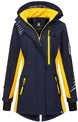 Rock Creek Softshellmantel Damen Outdoor D-491 | Wasserabweisende Übergangsbekleidung, funktionale Wanderjacke für Frauen, Camping, Freizeit und wechselhaftes Wetter