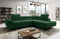 ML Furniture Ltd Avatar Kord Ecksofa in L-Form 277 x 73 x 203 cm mit Schlaffunktion und Bettzeugbehälter - Schlafsofa mit Bettkasten - Eckcouch mit Stauraum - Rechts - Farbe: Kord Flaschengrün