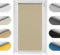 Birrke Thermorollo ohne Bohren/mit Bohren 2in1 110x230 cm - Verdunklungsrollo für Hitzeschutz und Sonnenschutz - Fenster Verdunkelungsrollo - Einfache Montage Beige