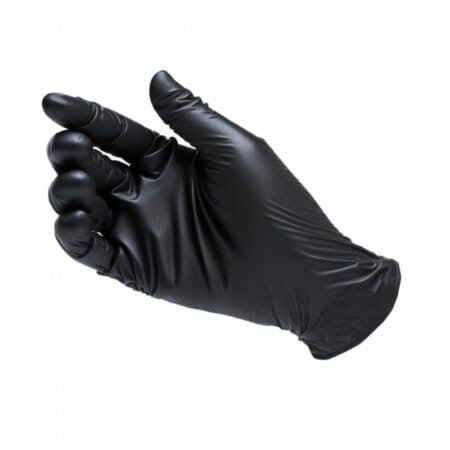 DOT Horeca Solutions 100 Guanti professionali monouso Walking CHEF in Nitrile colore nero TAGLIA XL senza polvere interna
