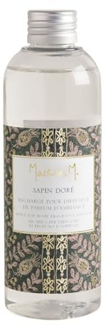 MATHILDE M. Nachfüllpack für Raumduft-Diffusor, 200 ml – Goldener Tannenbaum