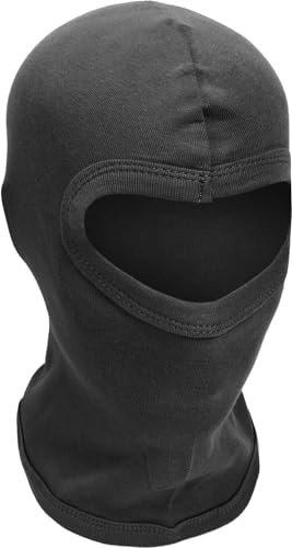 Balaclava Sturmhaube 1 Loch aus Baumwolle Farbe Schwarz