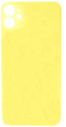 Parte trasera de cristal para iPhone 11, color amarillo