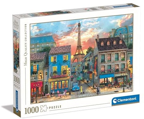 Clementoni Jigsaw Puzzle Collection - Streets Of Paris 1000 Pieces - Puzzle For Adults Age 14+, Gift For Men/Women, City, Paris, France, Made In Italy, 39820